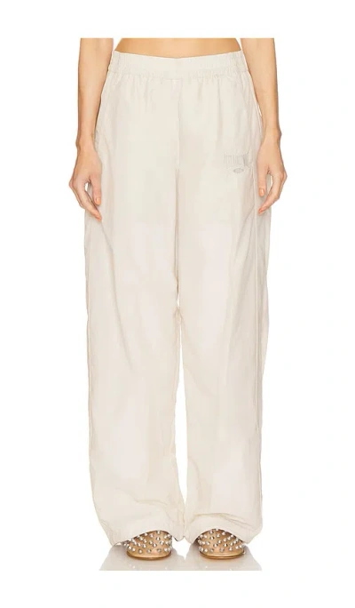Alexander Wang Unisex Track Pant In White Onyx