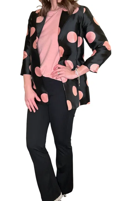 Slimsation By Multiples Pants Wide Band Flare Leg In Black In Black