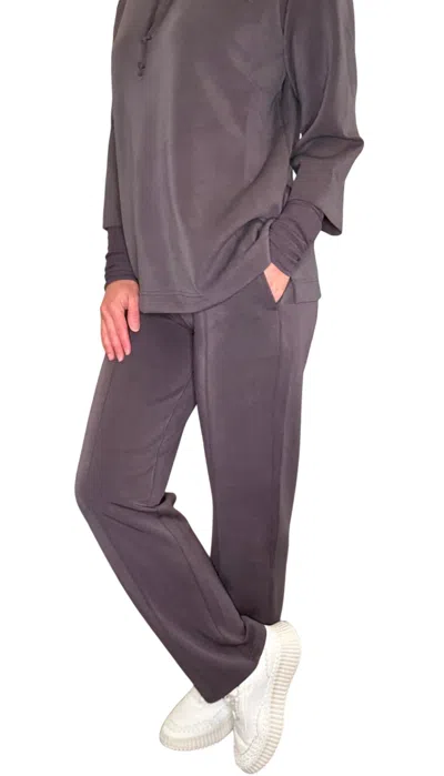 Yest Oirla Pant In Charcoal In Pink