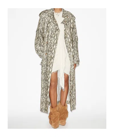 Isabel Marant Beige Freanne Trench Coat In Natural