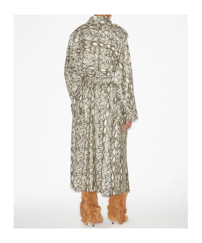 Isabel Marant Beige Freanne Trench Coat In Natural