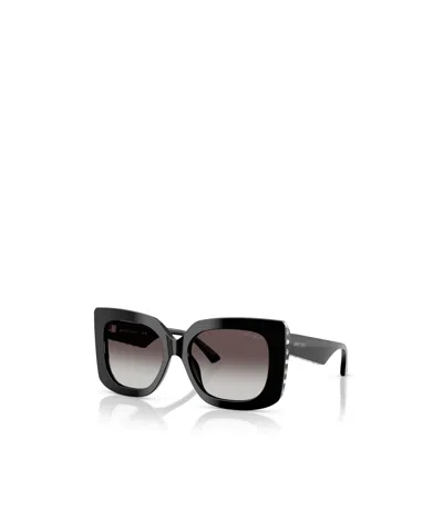Jimmy Choo 54mm Gradient Butterfly Sunglasses In Black