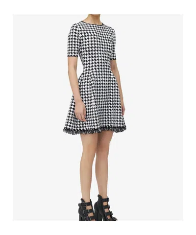 Alexander Mcqueen Dress Mcqueen Woman Color Black In Gray