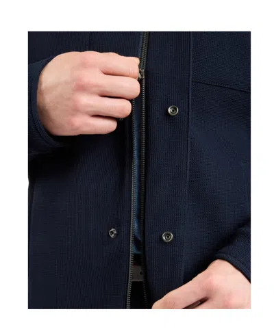 Fay Short Field Jacket In Stretch Wool And Cotton In Black