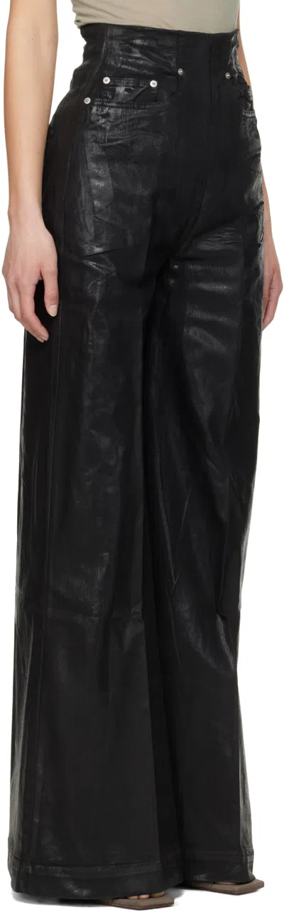 Rick Owens Drkshdw Black Hollywood Dirt Cooper Jeans In 09 Black