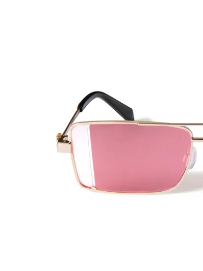 Off-white Rectangular Sunglasses In Pink