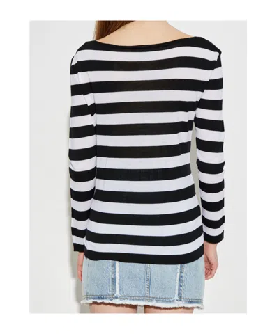 Balmain Signature Logo Striped Sweater In Multi