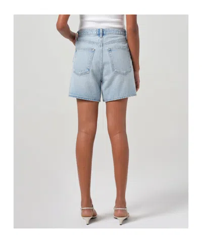 Agolde V-waist Short In Blue