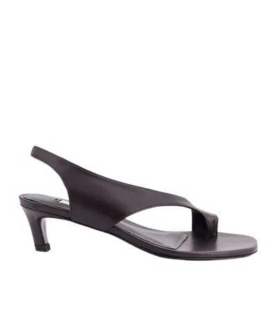 Totême Toteme Kitten Heel Slingback Sandal In Black