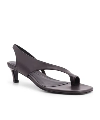 Totême Toteme Kitten Heel Slingback Sandal In Black