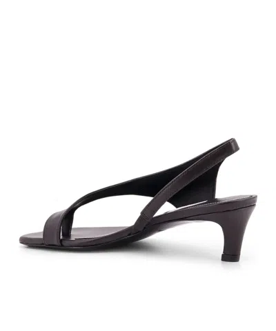 Totême Toteme Kitten Heel Slingback Sandal In Black