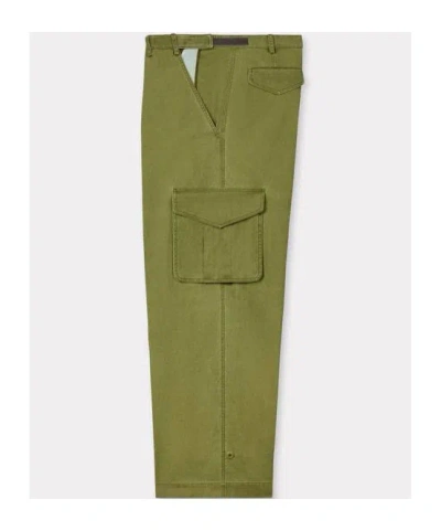 Kenzo Belt Loops Slacks In Green