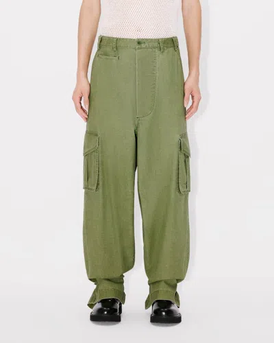 Kenzo Belt Loops Slacks In Green
