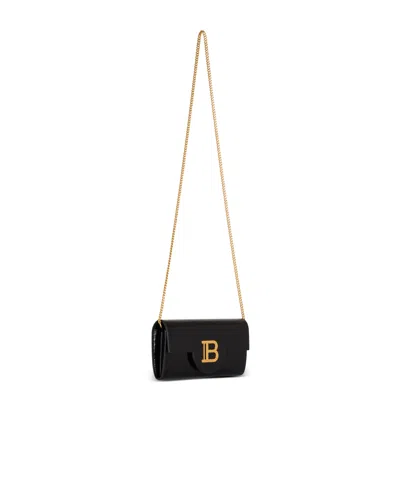Balmain 'b-buzz' Black Leather Crossbody Bag