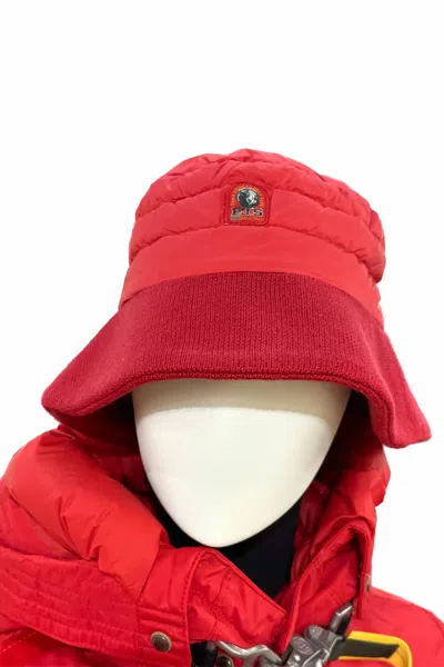 Parajumpers Puffer Bucket Hat In Unique Red In Multi
