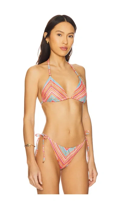 Pq Triangle Bikini Top In Balboa