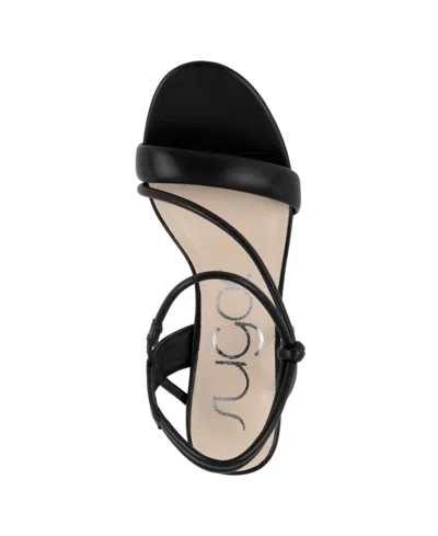 Sugar Women's Neeve 2 Open Toe Strappy Block Heel Dress Sandals In Black