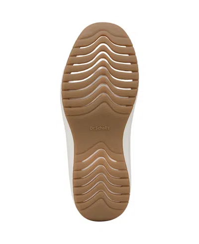 Dr. Scholl's Women's Feel At Ease Plantar Fasciitis Slip On Sneakers In Beige Fabric