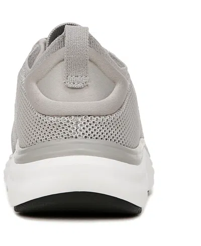 Dr. Scholl's Women's Feel Support Washable Lace Up Sneakers In Light Grey Fabric