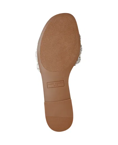 Marc Fisher Ltd Vickee Woven Sandals In Cream
