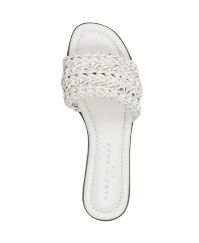 Marc Fisher Ltd Vickee Woven Sandals In Cream
