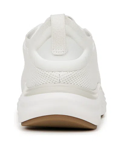 Dr. Scholl's Women's Feel Support Washable Lace Up Sneakers In White Fabric