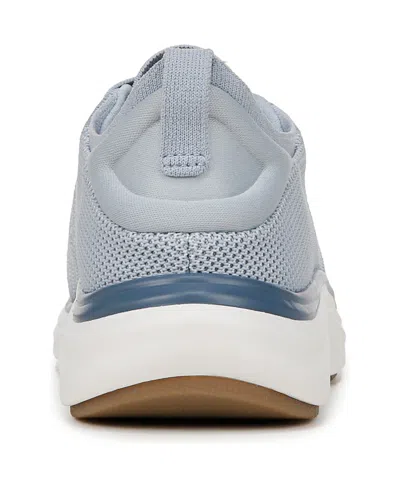 Dr. Scholl's Women's Feel Support Washable Lace Up Sneakers In Light Blue Fabric