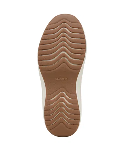 Dr. Scholl's Women's Feel Well Plantar Fasciitis Slip On Sneakers In Mocha Taupe Leather