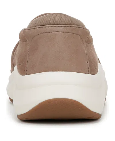 Dr. Scholl's Women's Feel Well Plantar Fasciitis Slip On Sneakers In Mocha Taupe Leather