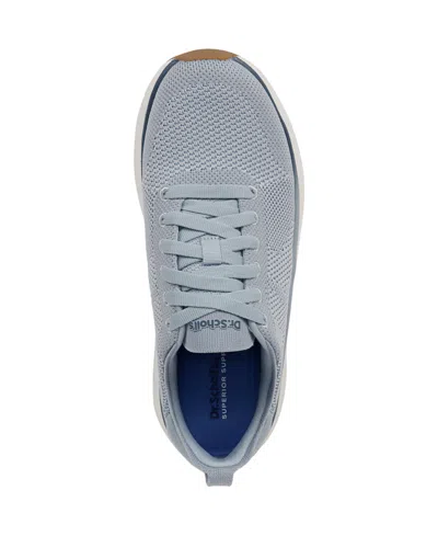 Dr. Scholl's Women's Feel Support Washable Lace Up Sneakers In Light Blue Fabric