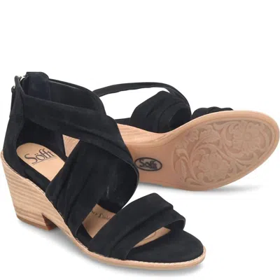Söfft Samoa Wedge Heels In Black In Black