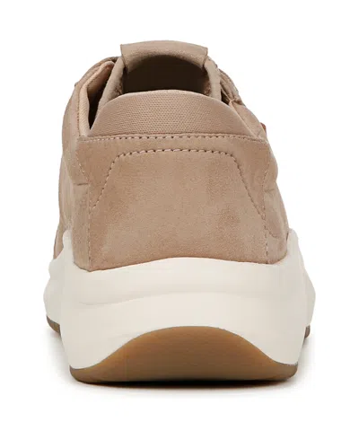 Dr. Scholl's Women's Feel Good Plantar Fasciitis Lace Up Sneakers In Taupe Leather