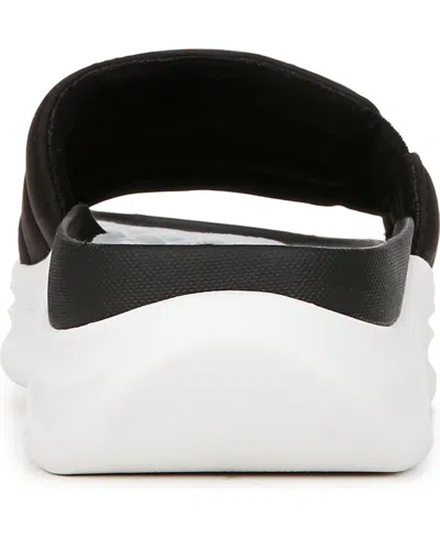 Dr. Scholl's Women's Feel Free Recovery Slide Sandals In Black Fabric