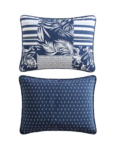 Nautica Avalon Patchwork Reversible 2-pc. Quilt Set, Twin In Navy,white