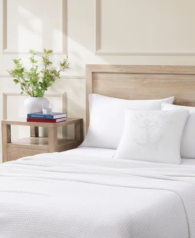 Tommy Hilfiger Anchor Rope Decorative Pillow, 20" X 20" In White