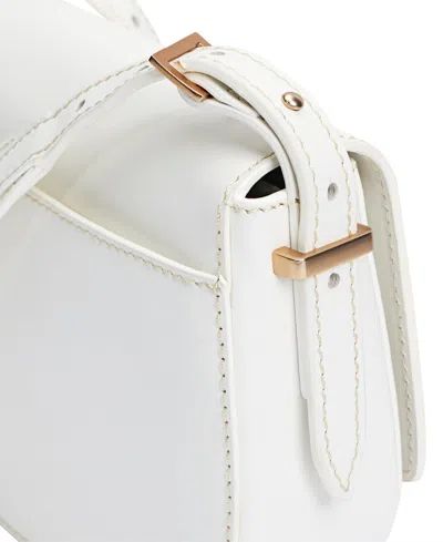 Sam Edelman Bay Small Dye Cut Saddle In Eggshell