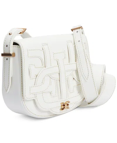 Sam Edelman Bay Small Dye Cut Saddle In Eggshell
