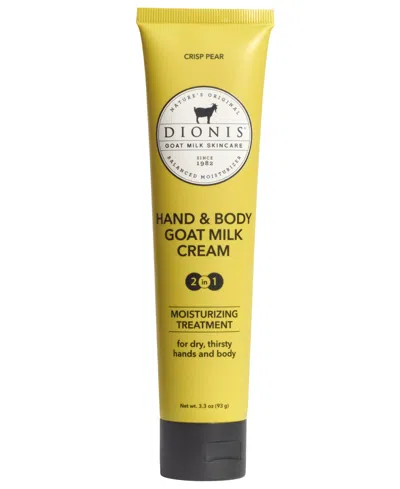 Dionis Goat Milk Crisp Pear Hand And Body Cream In No Color