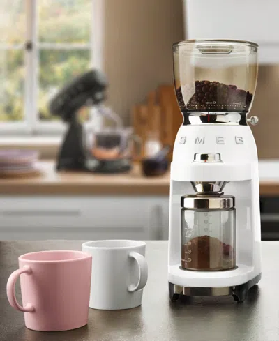 Smeg Cgf11 Coffee Grinder In White