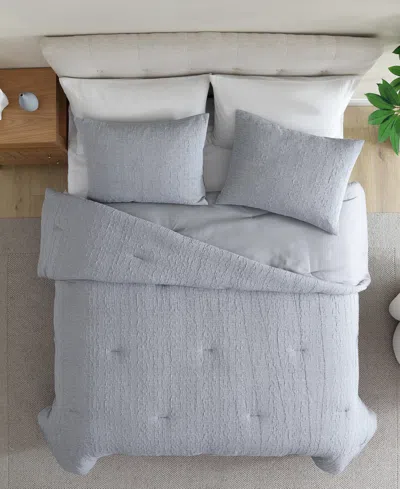 Nautica L Stitch Chambray 2-pc. Comforter Set, Twin In Gray