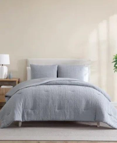 Nautica L Stitch Chambray Comforter Set In Gray