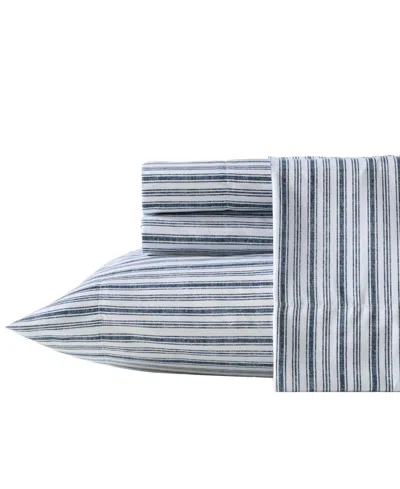 Nautica Lakefront Embossed Printed Comforter Set In Navy,green