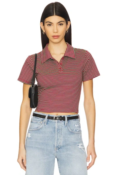 Superdown Bronin Top In Red Stripe