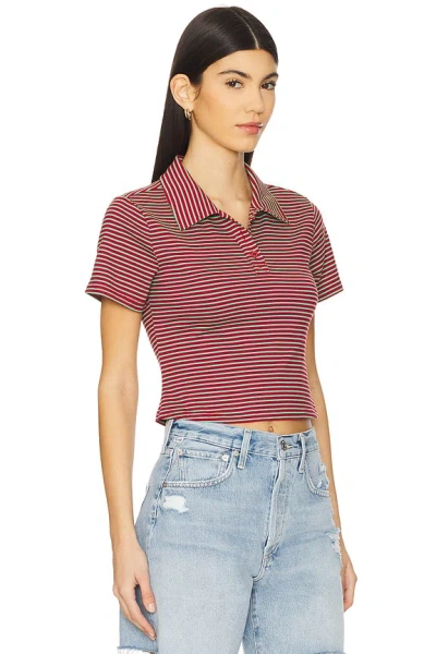Superdown Bronin Top In Red Stripe