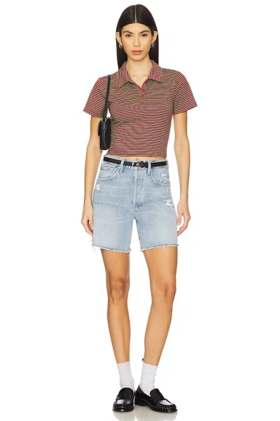 Superdown Bronin Top In Red Stripe