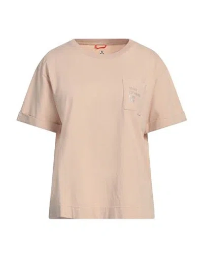 Parajumpers Woman T-shirt Beige Size S Cotton In Beige