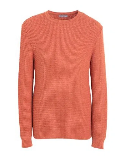 Daniele Alessandrini Homme Man Sweater Orange Size 38 Wool, Acrylic, Alpaca Wool In Orange