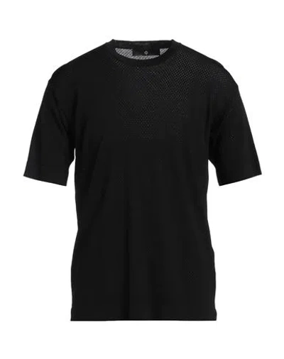 Filippo De Laurentiis Man Sweater Black Size 44 Viscose, Polyamide In Black