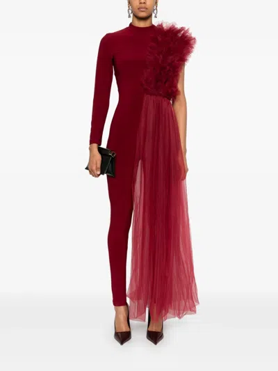 薄纱贴花连体长裤