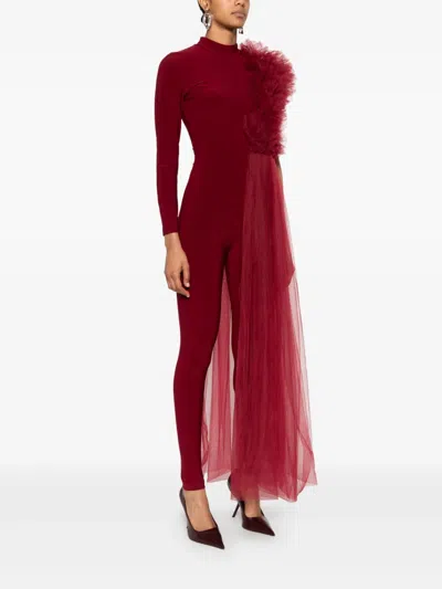 薄纱贴花连体长裤